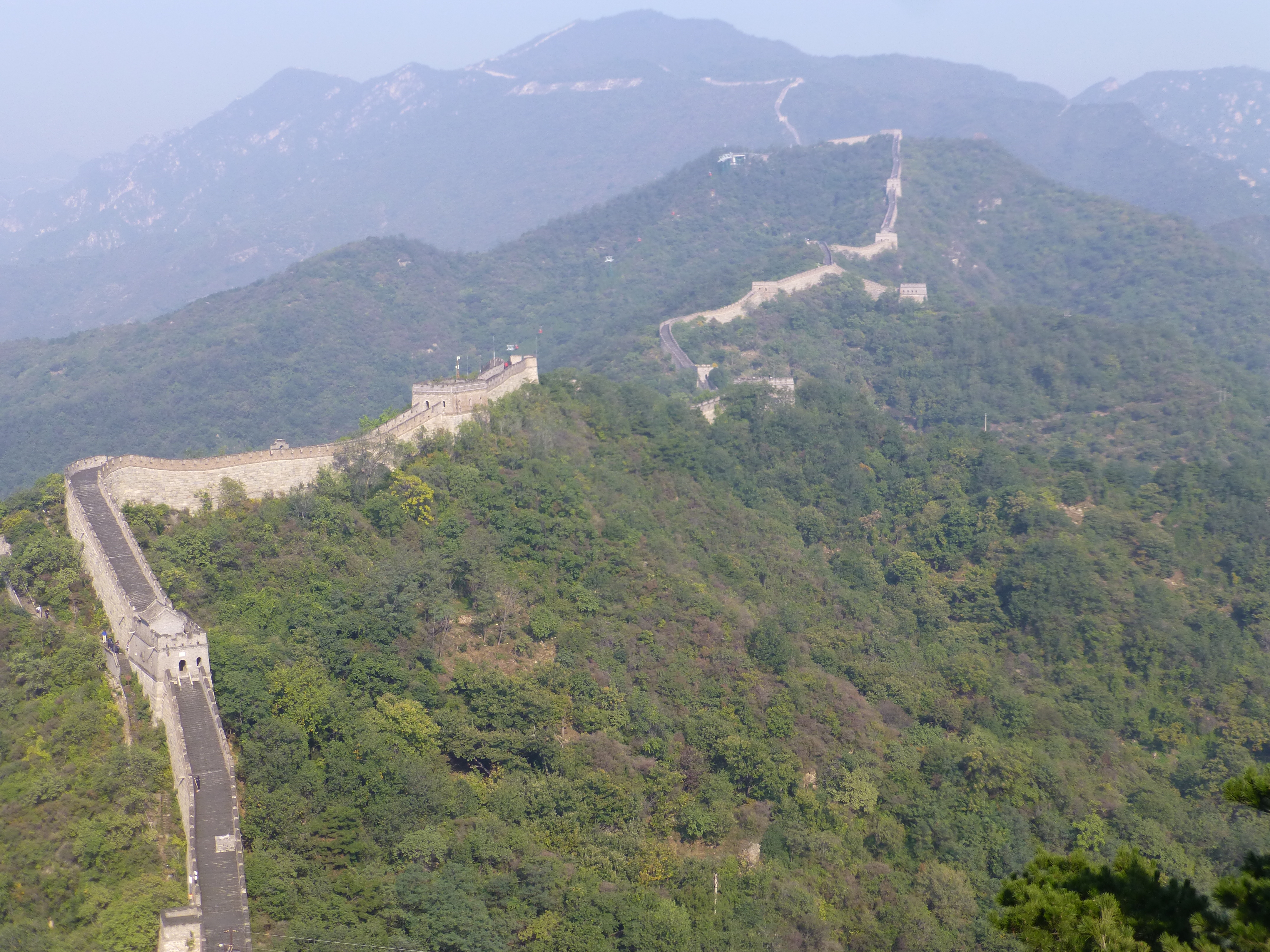 Uitzicht over de Chinese Muur Roadtrip.nl